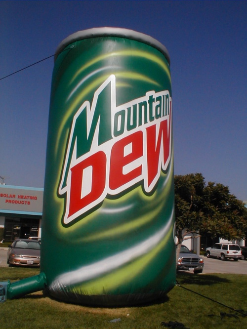 Inflatable Cans and Bottles mountain dew 20'